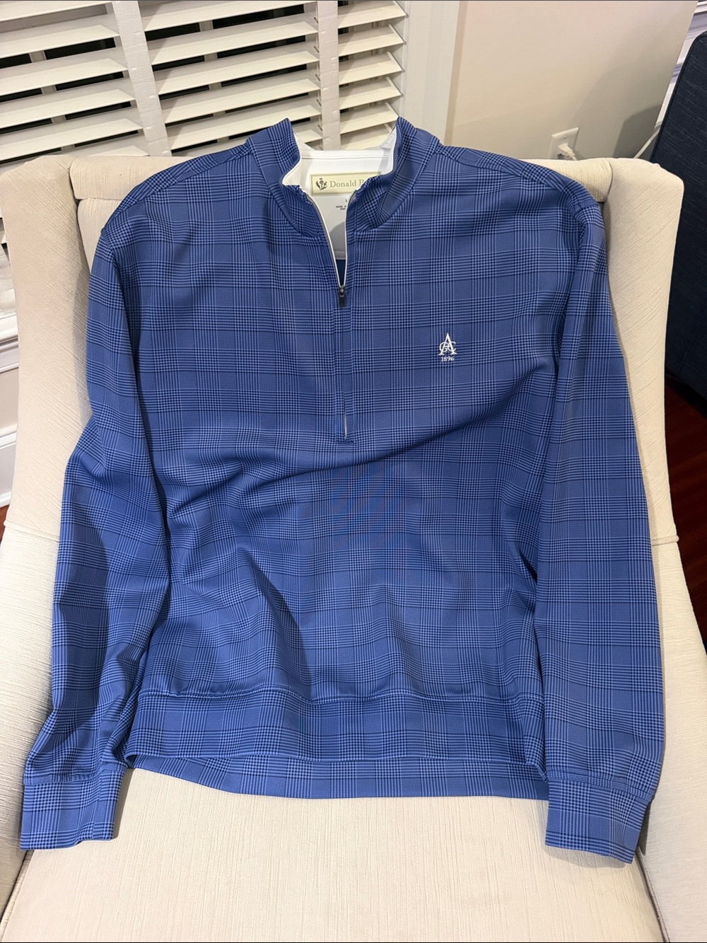 Aronimink Golf Club Donald Ross Blue Quarter-Zip Pullover